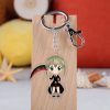 Anime Periphery Soul Eater Acrylic Key Chain Creative Trend Cartoon Cute Two dimensional Character Key Ring - Soul Eater Merch