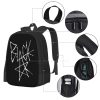 Soul Eater Black Star Signature White Bag Backpack For Men Women Girls Teenage Signature Soul Eater 3 - Soul Eater Shop