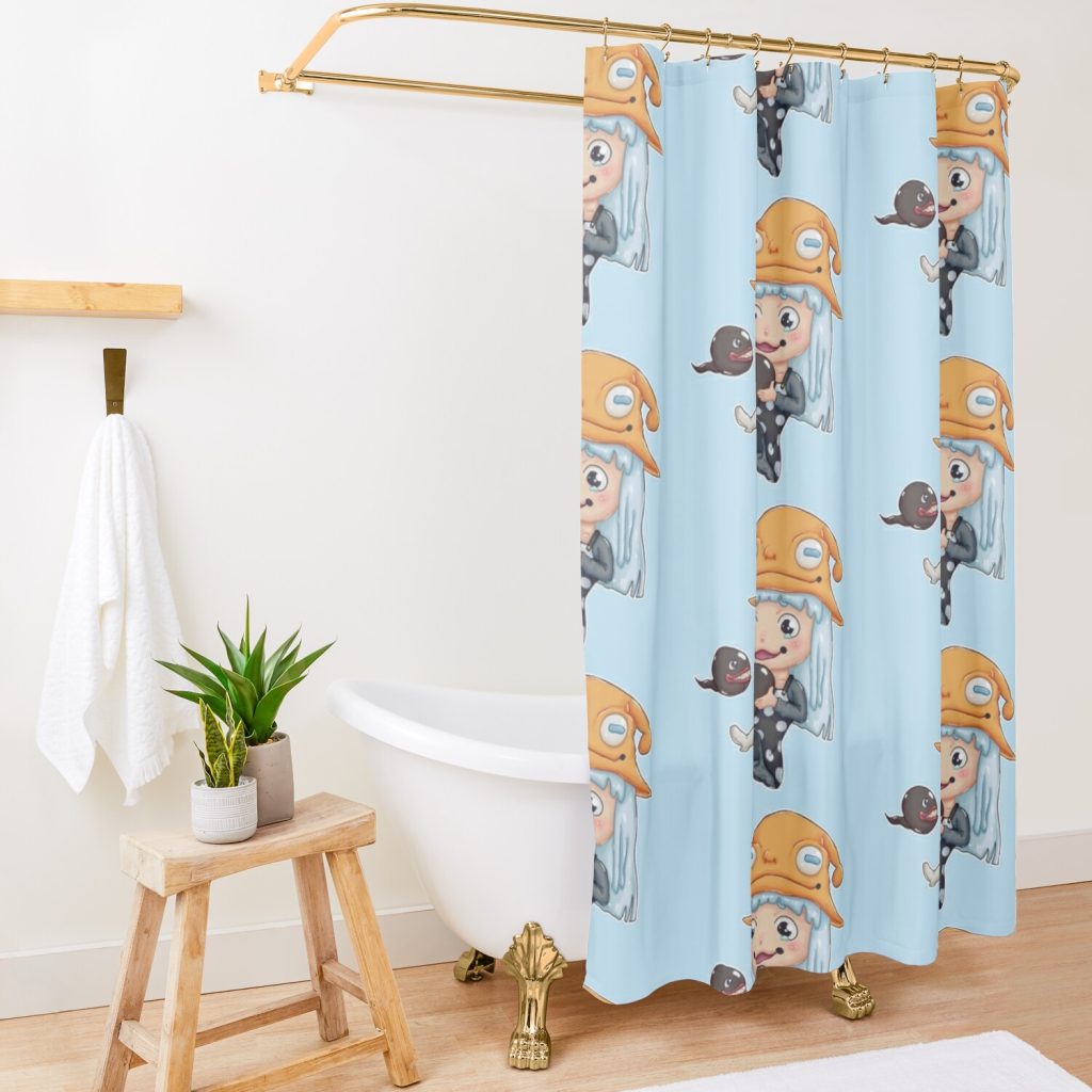 Eruka Frog Chibi Shower Curtain Official Soul Eater Shop